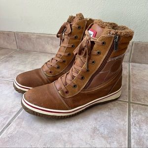 Pajar Canada Brown Leather Lace/Zip Boots Men’s Size 11-11.5 Construction Boots